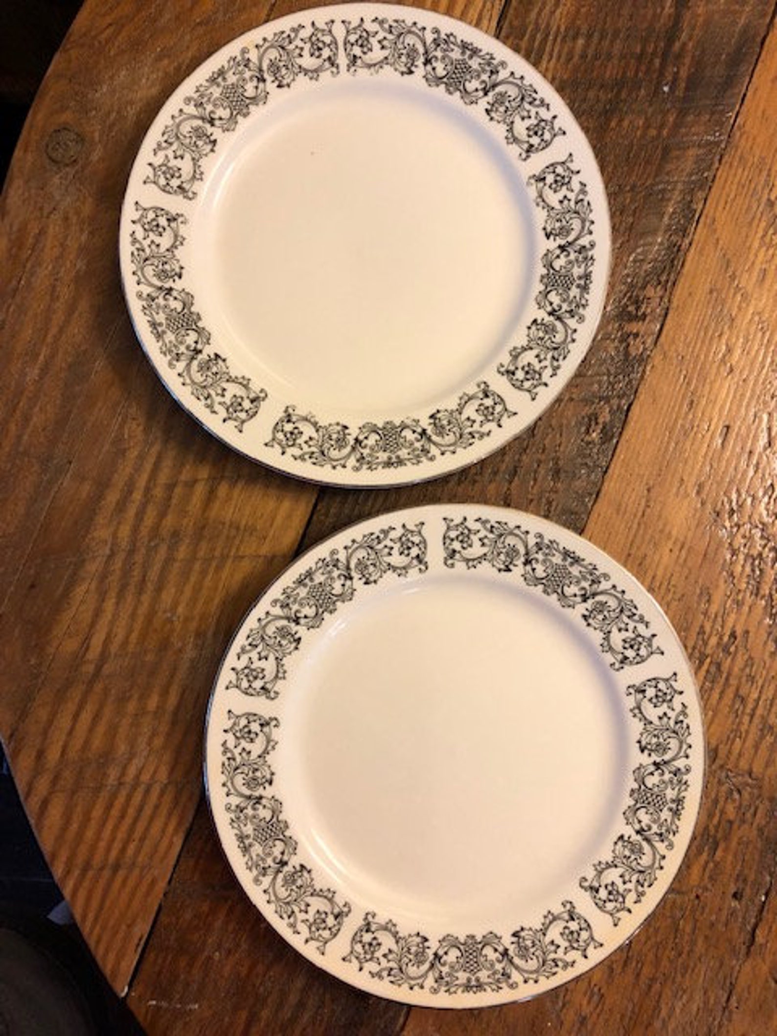 EKCO Fine Porcelain China 1301 Dinner Plates 2 Corsair Etsy