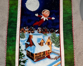 Elf on the Shelf Child’s Christmas Quilt