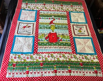 Merry Grinchmas Christmas Quilt