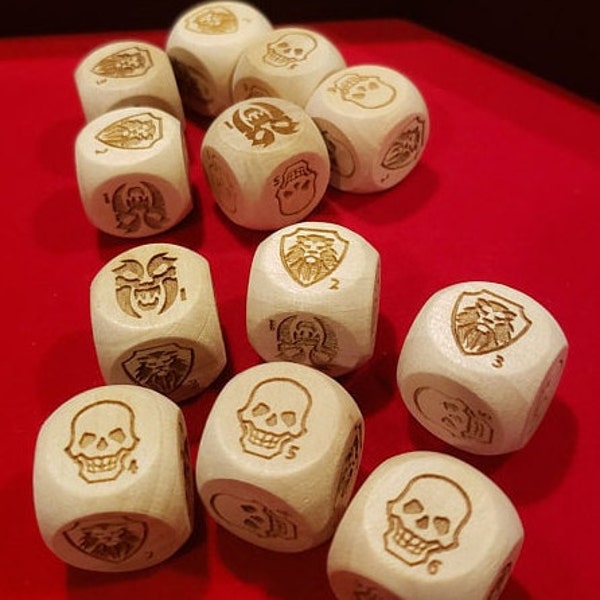 Hero Quest, Custom made Dice, replacement dice. SETS