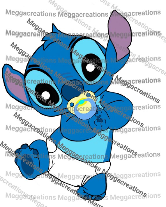 Baby Stitch and Angel Digital Download Etsy