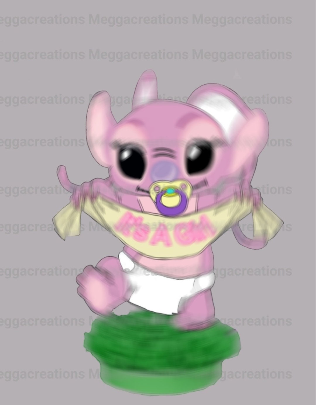 Stitch  its A boy or Angel its A Girl table centerpiece