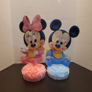 Baby Mickey or minnie Mouse  Baby Shower balloon centerpieces / Table Decoration Centerpiece