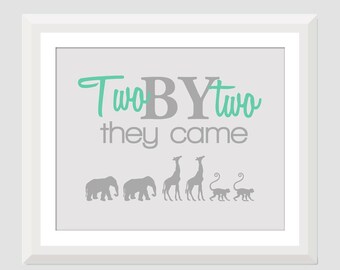 twin nursery wall decor