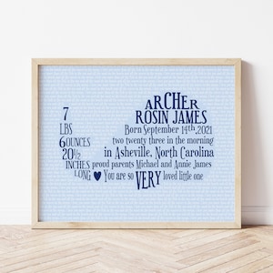 Whale Nursery Decor, Nautical Baby Birth Stats Print, Nautical Nursery Decor, Personalized Ocean Nursery Art, Whale Birth Announcement Print