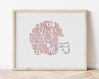 Football Nursery Decor, Football Helmet Birth Stats Print, Baby Boy Sports Nursery Decor, Sports Nursery Art Baby Gift, Football Nursery Art