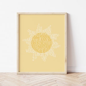 Sunshine Nursery Decor, Personalized Sun Moon Stars Nursery Art, You Are My Sunshine Baby Birth Stats Wall Art, Celestial Nursery Printable