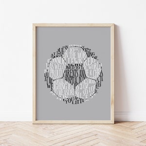 Soccer Nursery Decor, Baby Birth Stats Wall Art, Sports Nursery Art, Soccer Baby Announcement, Soccer Baby Gift, Baby Boy Sports Printable