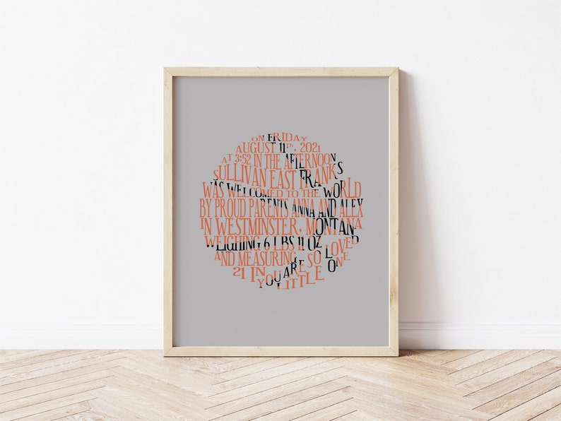Basketball Nursery Decor, Printable Sports Nursery Art, Personalized Birth Announcement Wall Art, Basketball Gift for Baby Boy, Sports Print image 2