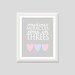 Triplet Nursery Art, Sometimes Miracles Come in Threes, Triplet Quote