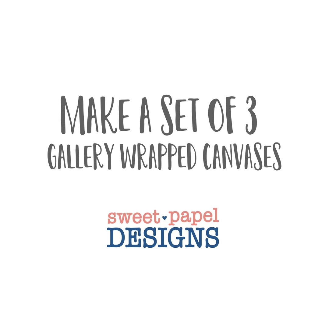 Gallery Wrapped Canvas, Set of 3 Canvas Nursery Art, Ready to Hang