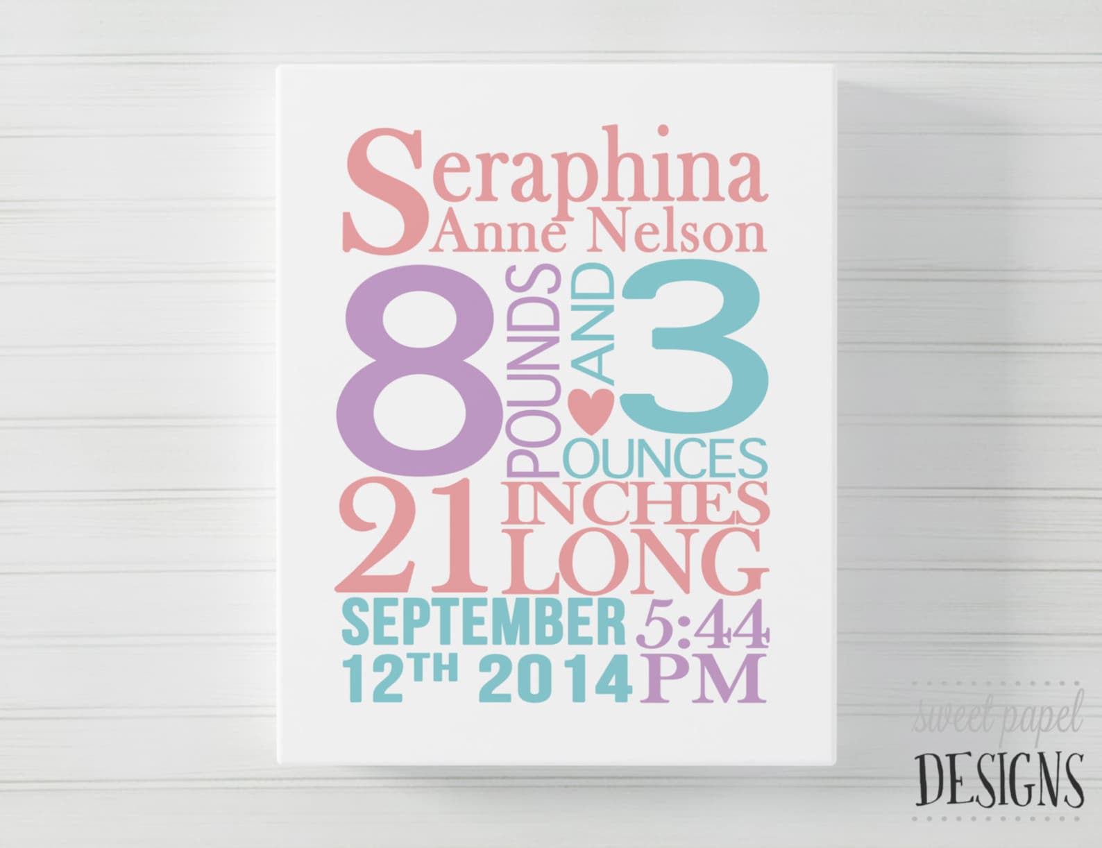 Baby Birth Stats Canvas Boy Birth Announcement Wall Art | Etsy