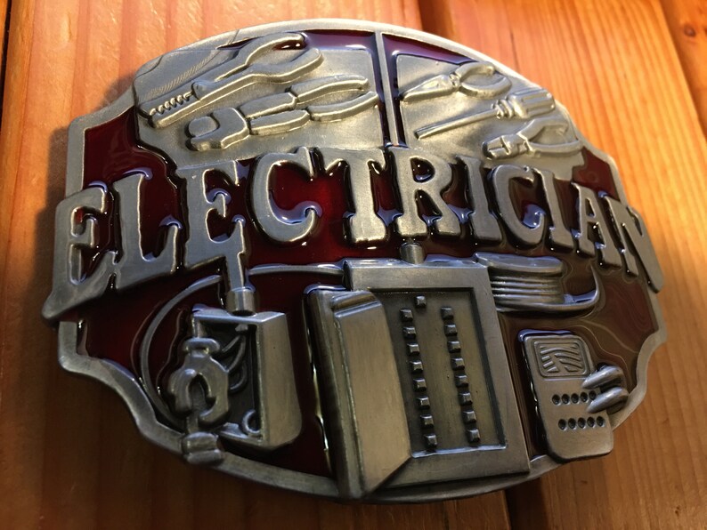 Electrician Belt Buckle Etsy