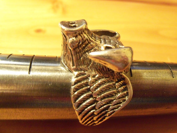 Bague Sanglier Homme Acier Inoxydable - Anneau Tête De Sanglier Viking Nordique, Amulette Totem Punk Rock, Bijou Courage Force