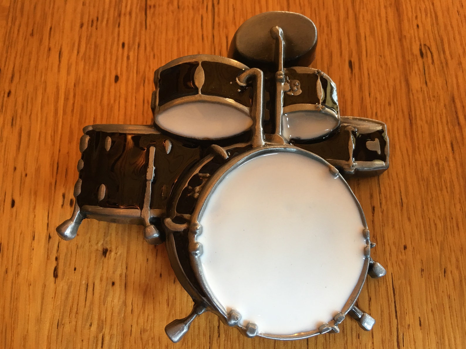 Black Drum set Belt Buckle Etsy
