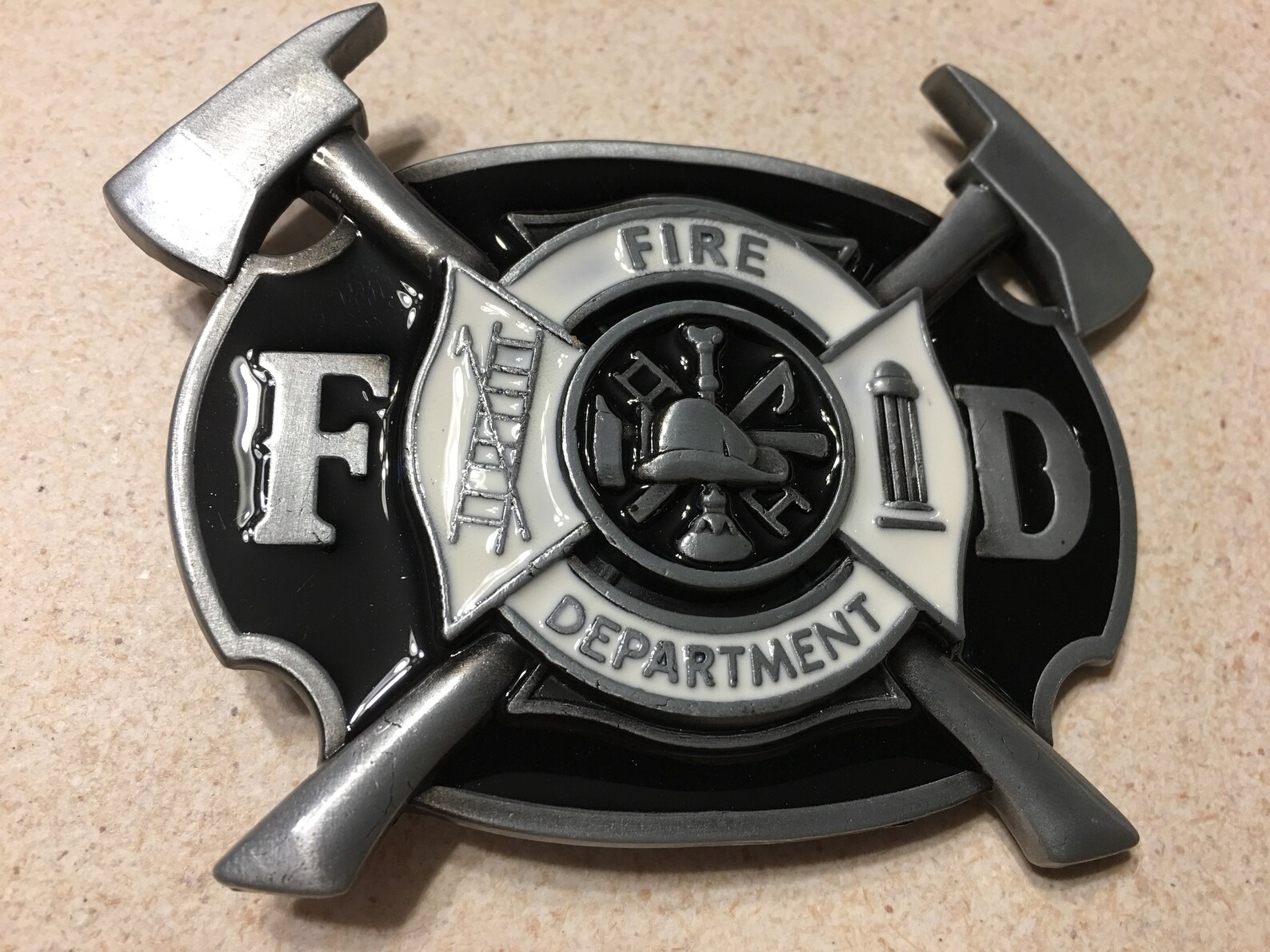 Fire Department Belt Buckle Etsy