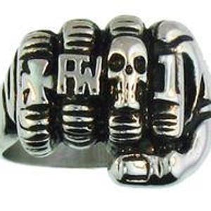 Fist With Biker Rings # F-4