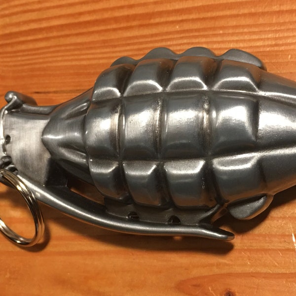 Grenade Belt Buckle 4.25" X 2.25"