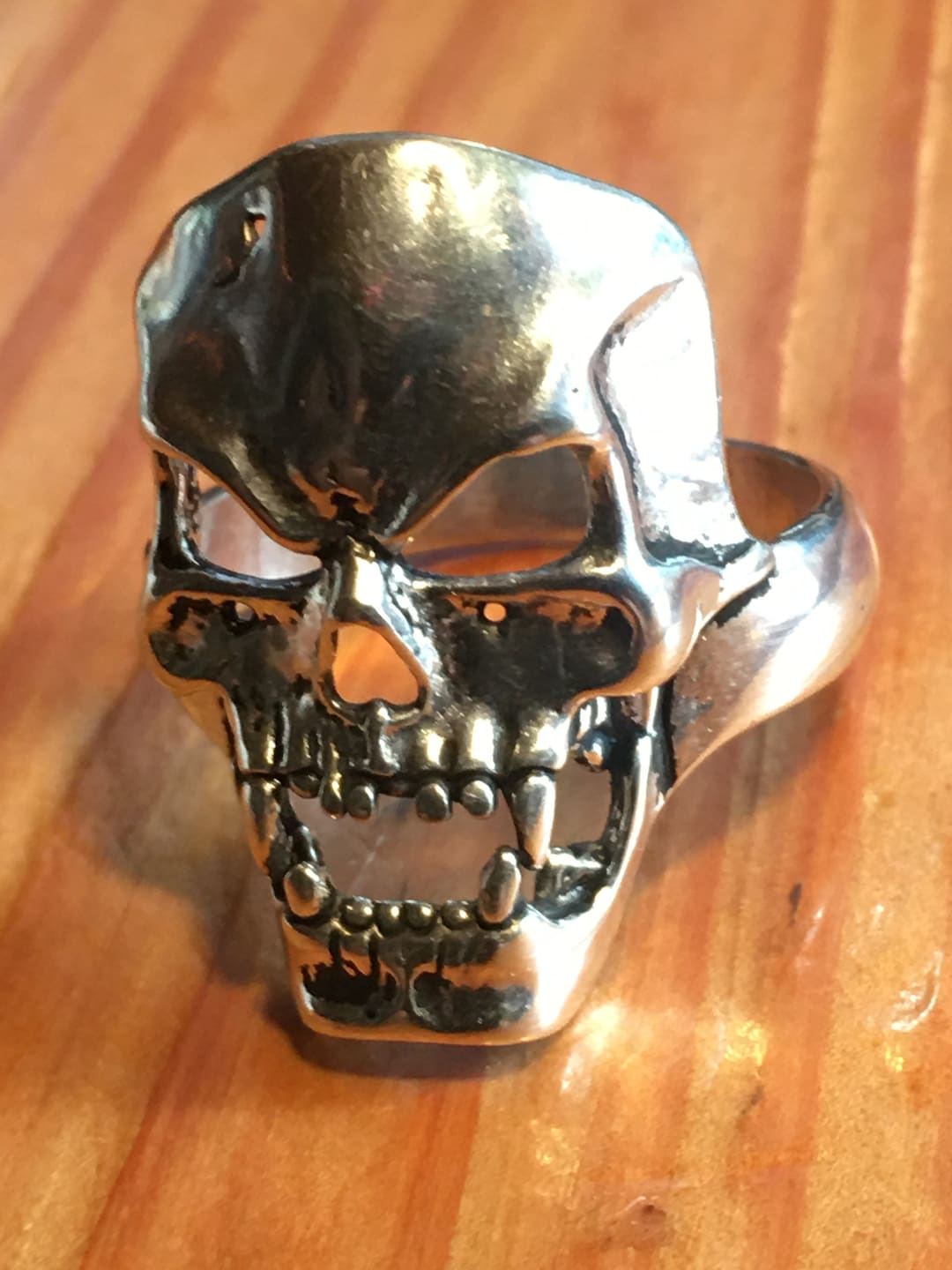 Heavy Fascinating San Felipe Sterling Silver Skull Ring Heavy Fascinating San Felipe Sterling Silver Skull Ring