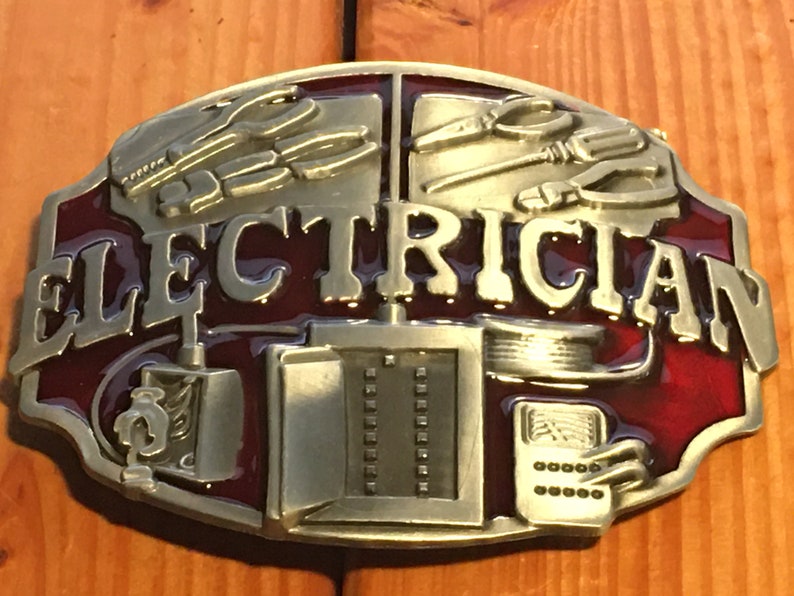 Electrician Belt Buckle Etsy