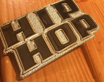 Hip Hop OVER-SIZED **G-UNIT** OVAL-SHAPED SILVER & GOLD BELT BUCKLE #2 