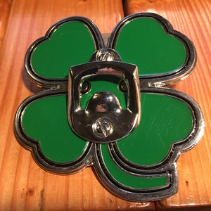 4 Leaf Clover Belt Buckle Bottle Opener