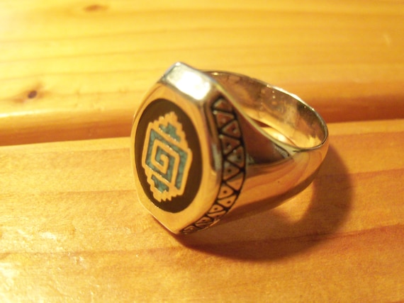 Native Design Biker Ring... # N-4 - image 9