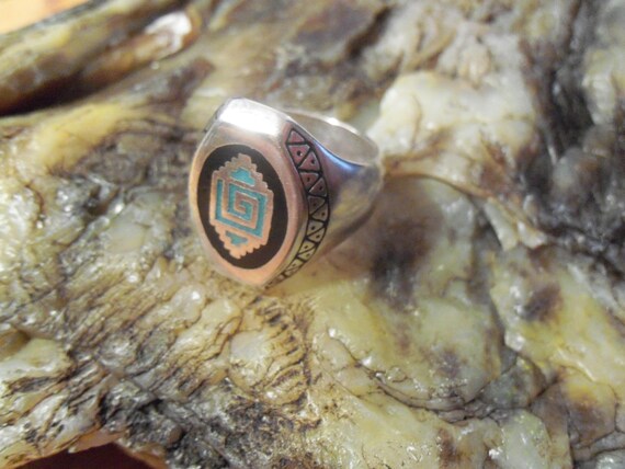 Native Design Biker Ring... # N-4 - image 5