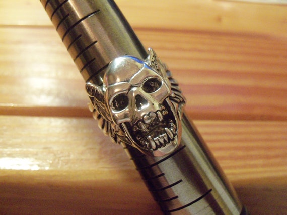 Vampire Demon W/ Wings Ring - image 7