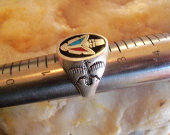 Inlayed Arrowhead Tip of the Spear Ring # I -8