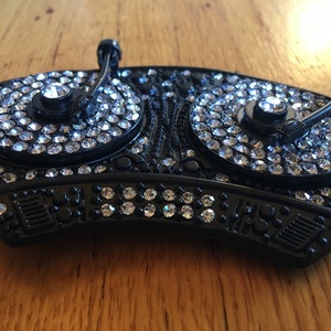 Turn Table Bling Belt Buckle
