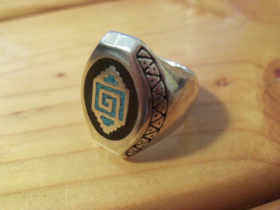 Native Design Biker Ring... # N-4 - image 6