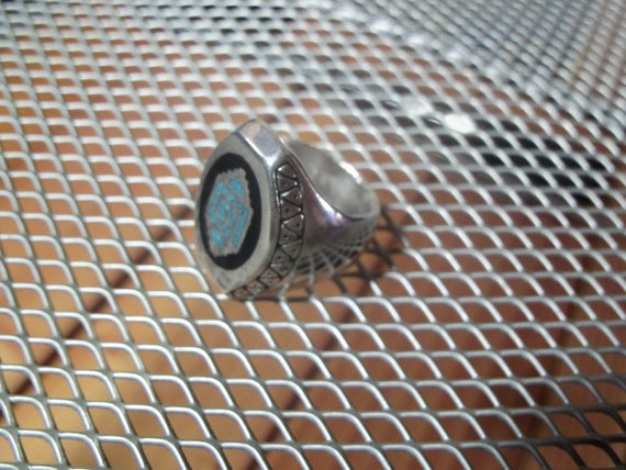 Native Design Biker Ring... # N-4 - image 2