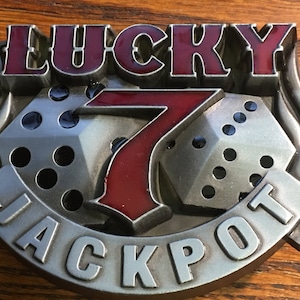 Hebilla del cinturón del jackpot de Lucky 7