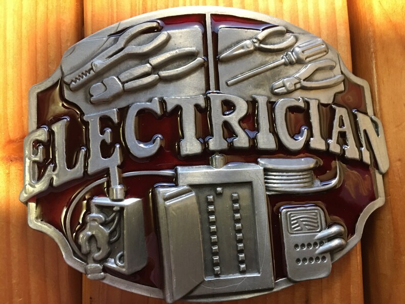 Electrician Belt Buckle Etsy