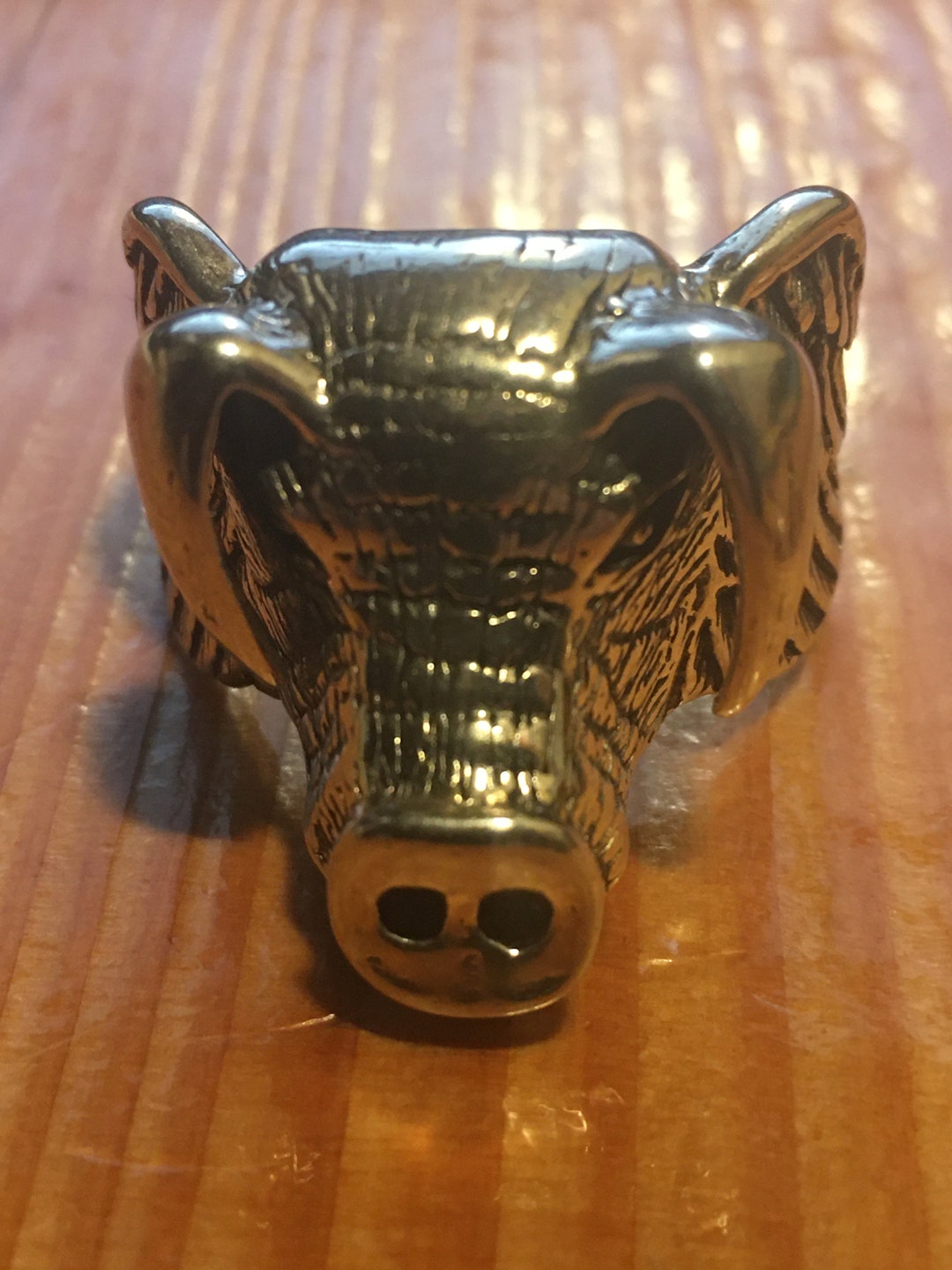 Bull dog Ring - silver ring - Crazy Pig Designs