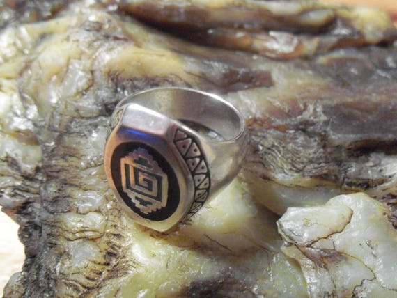 Native Design Biker Ring... # N-4 - image 4