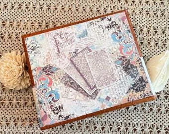 Handcrafted Tarot Stash Box | Vintage Occult Imagery | Spiritual Storage for Cards & Crystals