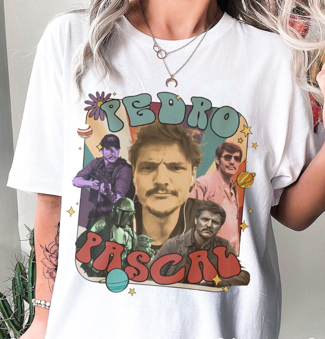 Discover Camiseta Pedro Pascal Actor Famoso para Hombre Mujer