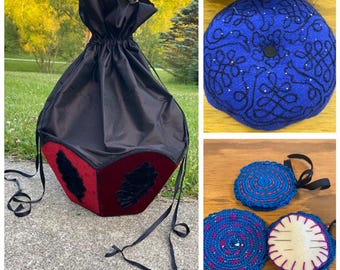 1860s Sewing Bag & Accessories