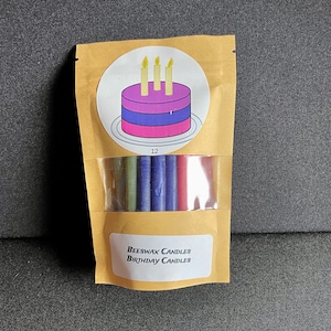 Beeswax Birthday Candles