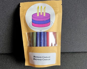 Beeswax Birthday Candles