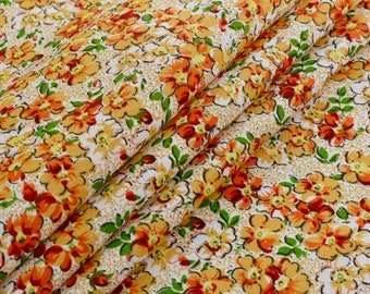 Compton Road Blossom Flowers Floral Polycotton Fabric