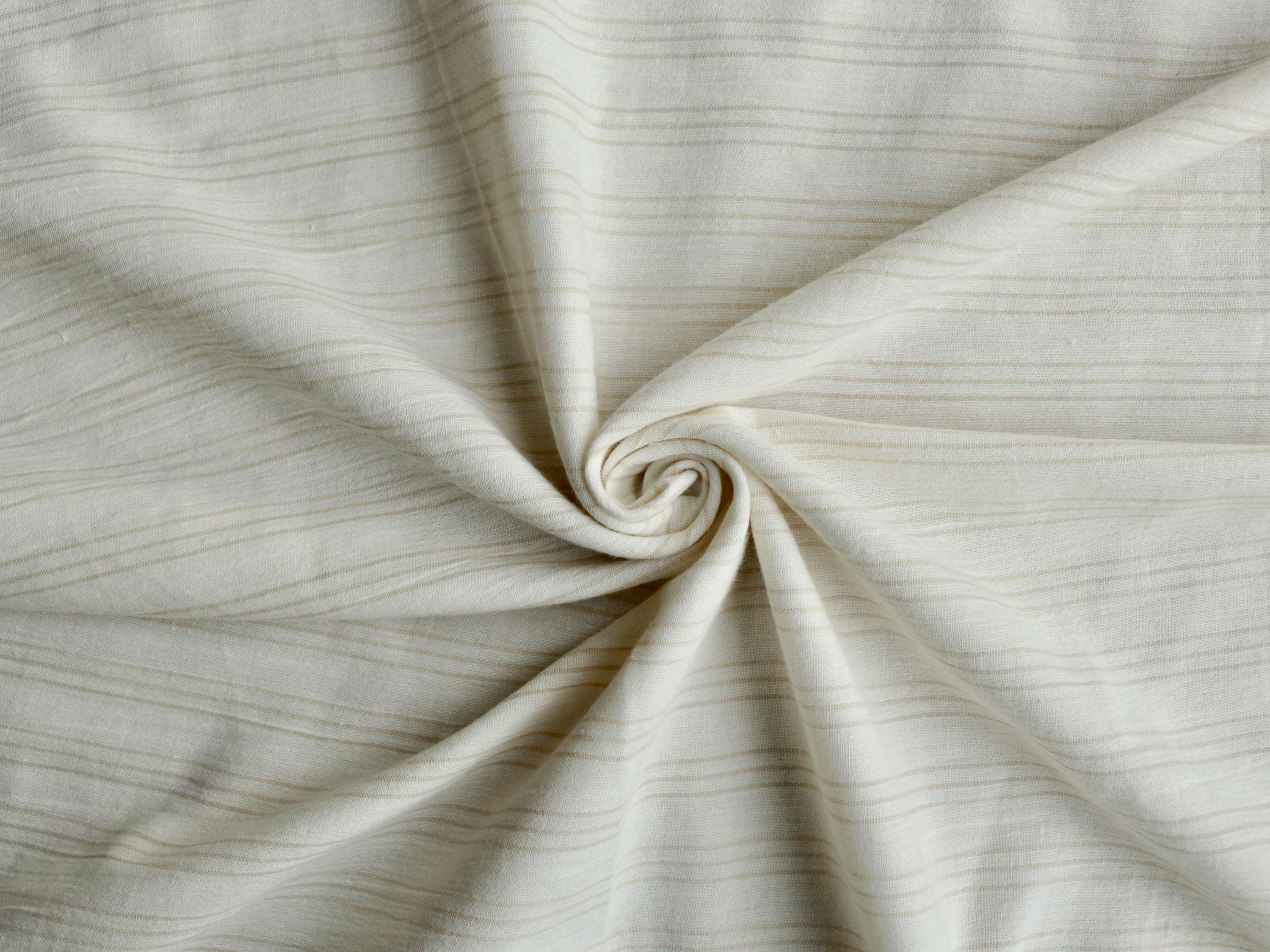 100 Cotton Fabric Crinkle Effect Offwhite and Pale Beige Etsy