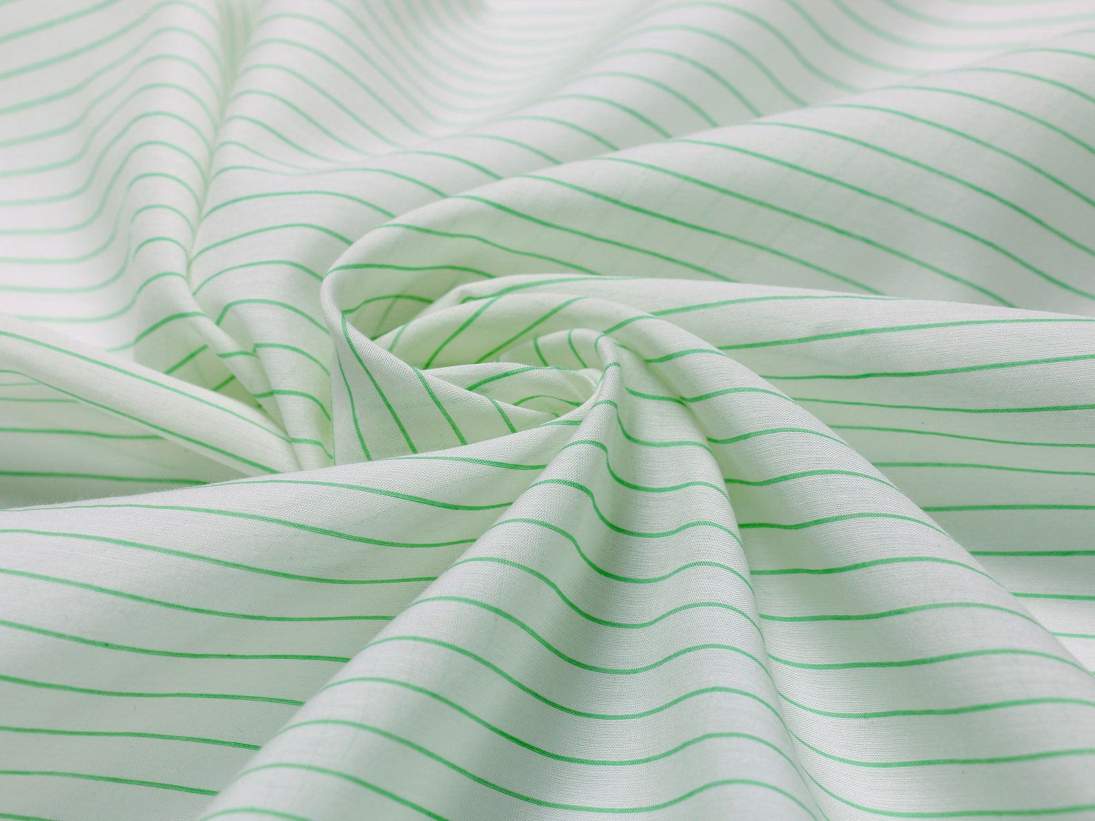 100 COTTON VOILE FABRIC Stripe design Green and Etsy