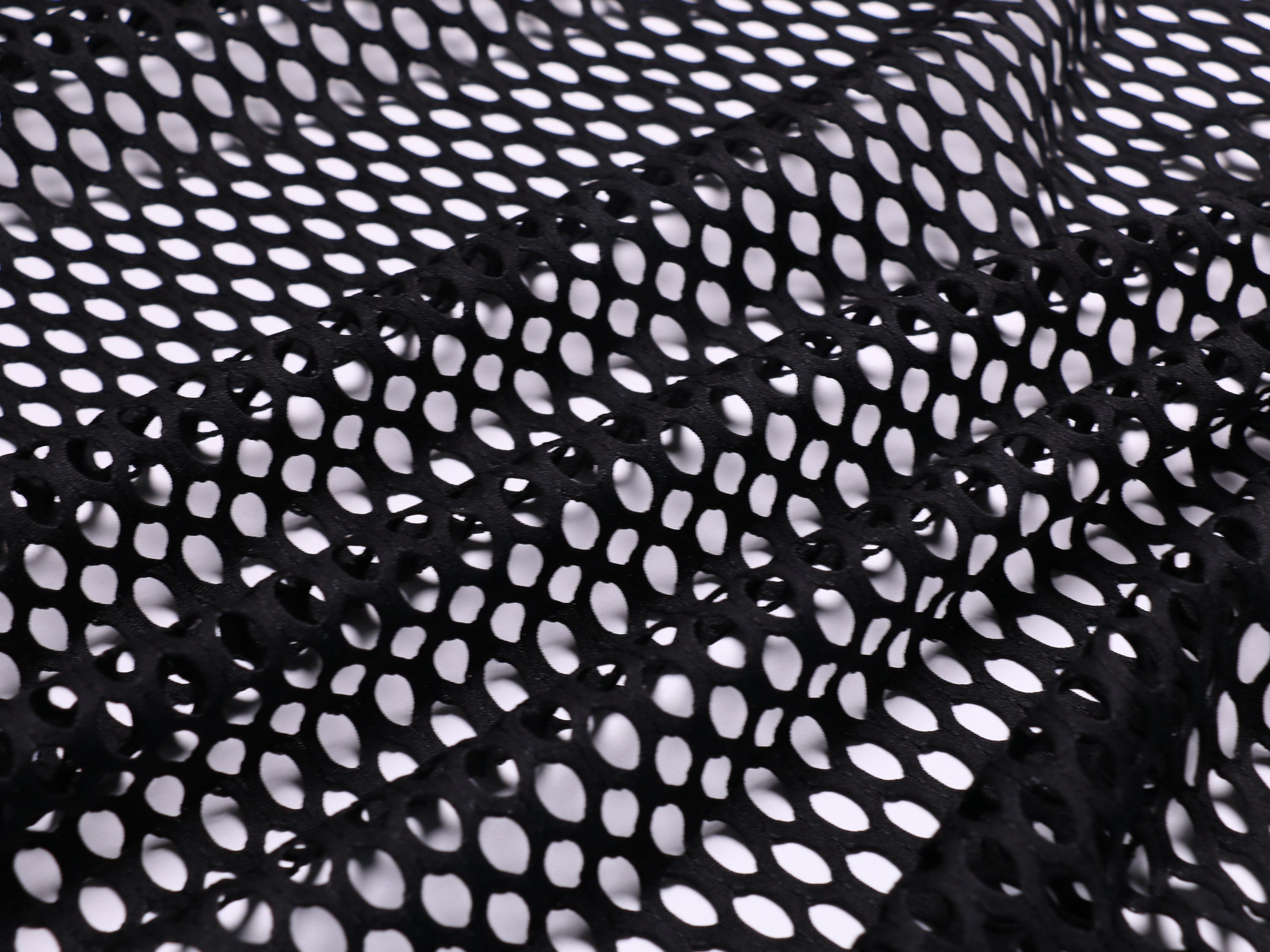 fabric Black colour 2way stretch Large holes Etsy