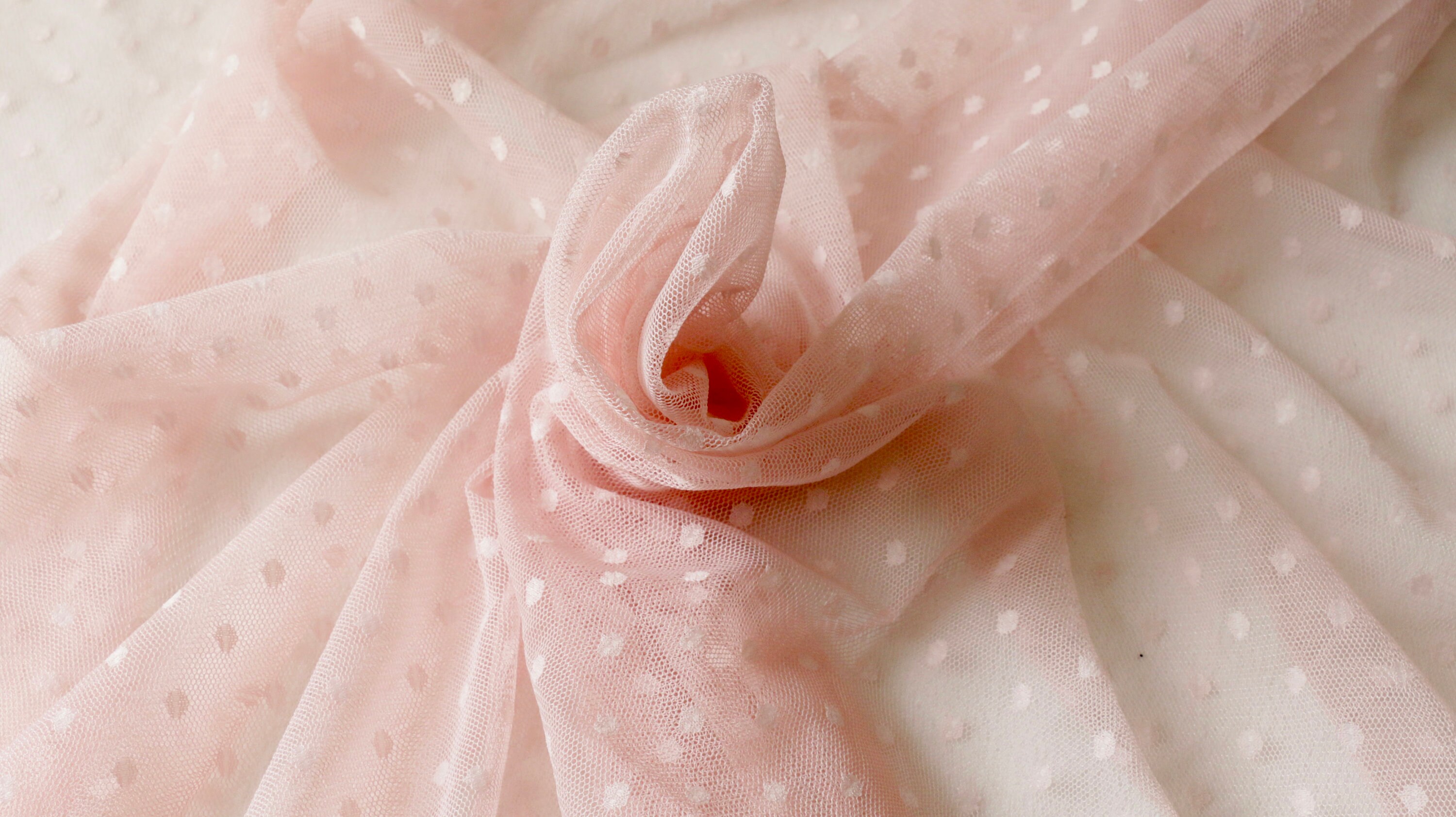 STRETCHY NETTING FABRIC Baby Pink Colour 2Way Stretch Etsy