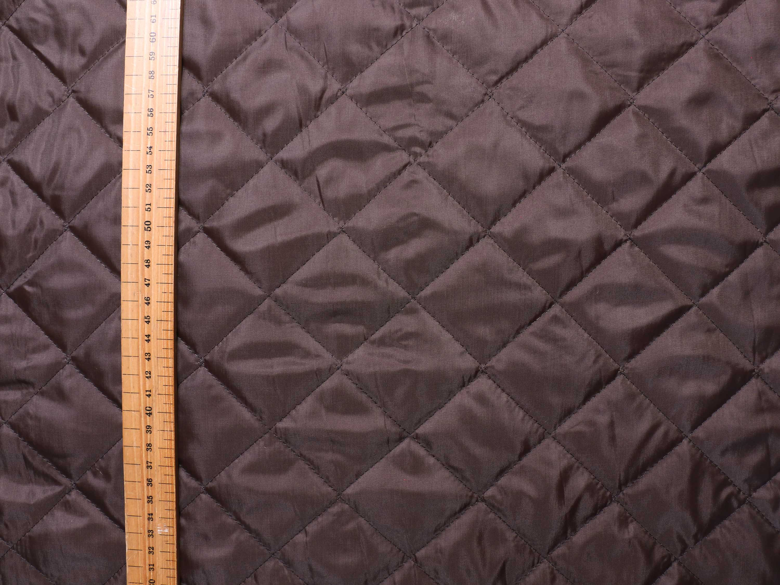 Quilted lining fabric Diamonds design Shiny finish Brown Etsy