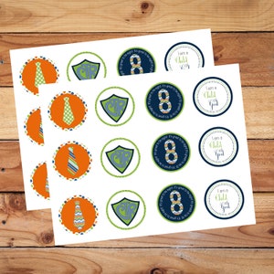 LDS Baptism cupcake toppers boy/ girl. Boy Girl INSTANT DOWNLOAD