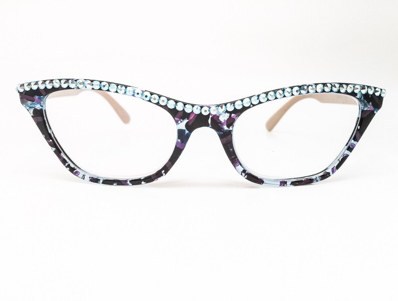 Graffiti Art fashion Reading Glasses With Crystals Etsy